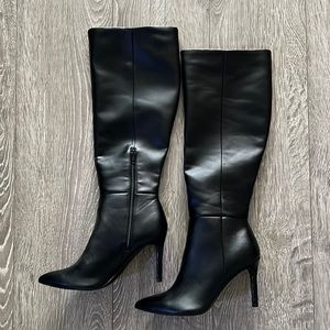 Black knee high boots